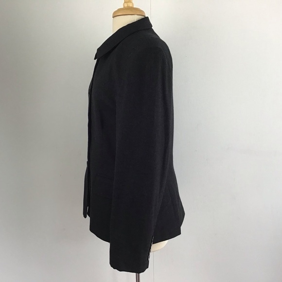 Vintage Evan-Picone worsted wool 4 button USAU made in USA gray blazer. Size 14 - Picture 3 of 10